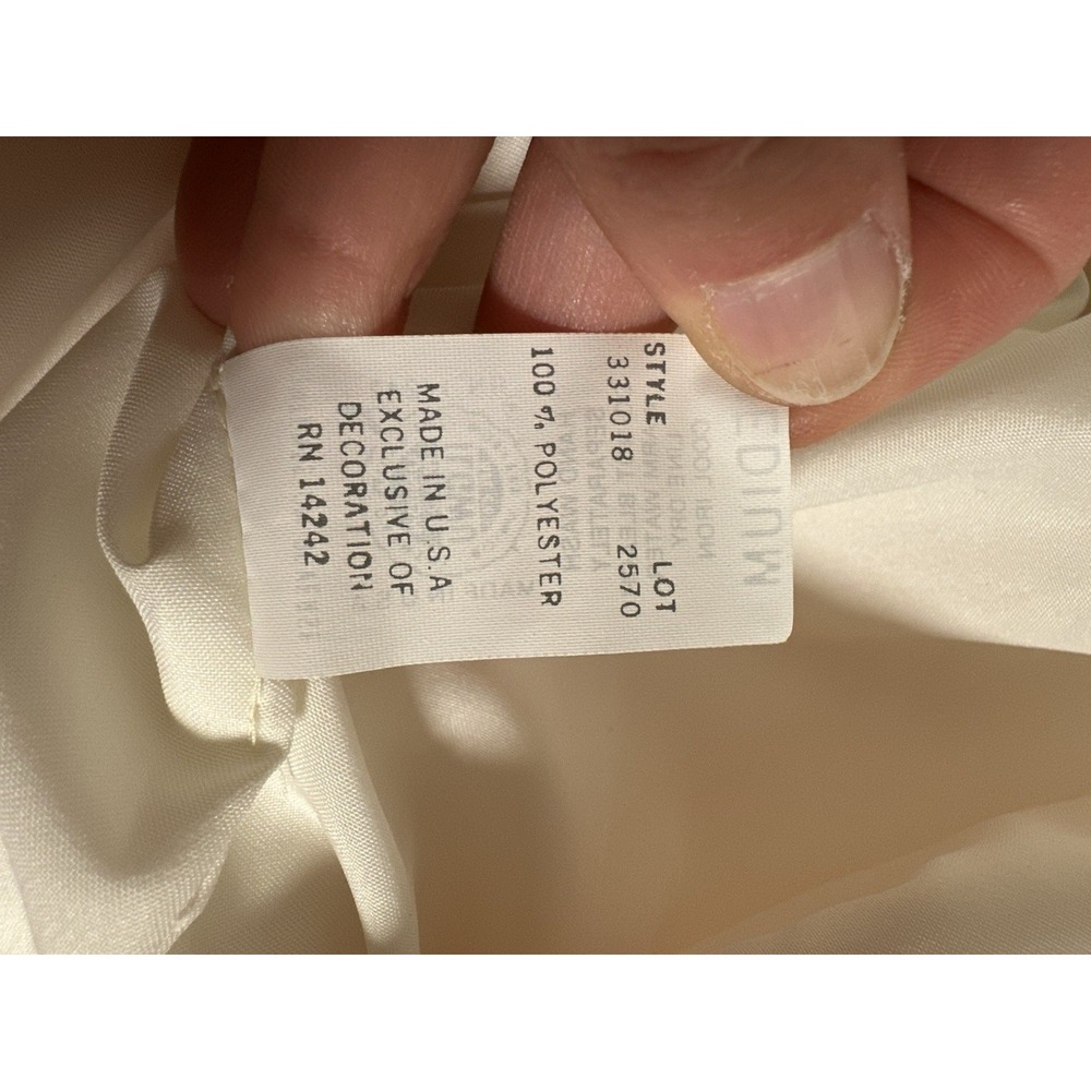 Christian Dior, Women's Vintage Quilted Bathrobe, Peach/Pink, 100% Polyester, M - Picture 12 of 12